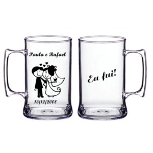 Canecas de Acrílico Cristal